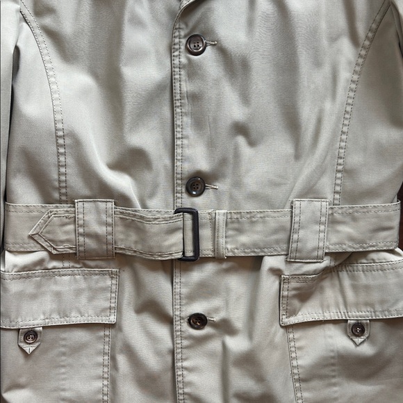 Vtg Montgomery Ward men’s short safari style trench coat - Picture 3 of 5